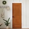 Codel Doors 36"x80"x1-3/8" Primed 2-Panel Arch Top V-Groove Santa Fe Molded Hollow Core 7-1/4" RH Prehung Door 3068MHCSANRH15714 - alternate 5